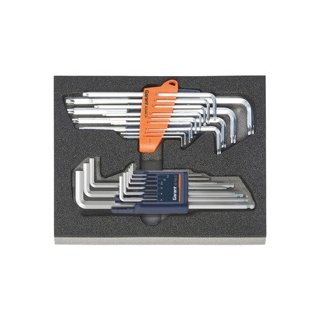 Garant Torx and Hex L-Wrench Sets in Heavy Duty Foam, 22 Pc 953141 22